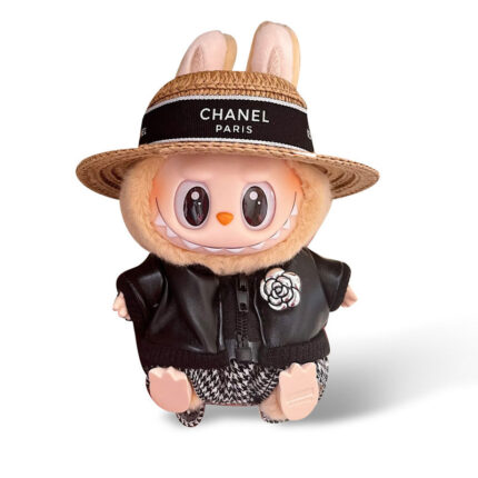 Fashion Dress - Chanel Black Jacket + Straw hat + Pants